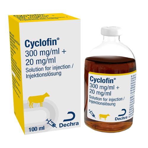 Cyclofin 300 mg/ml + 20 mg/ml